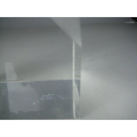 Vintage Cube Lighthouse Dekel Vintage 1978 Clear Acrylic Sculpture Paperweight - Picture 8 of 16